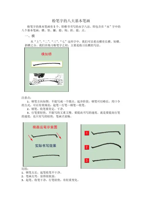 写好粉笔字——粉笔字的基础笔画