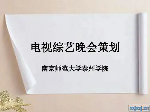 _电视综艺晚会策划