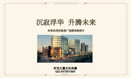 济南世茂广场项目形象推广视频方案