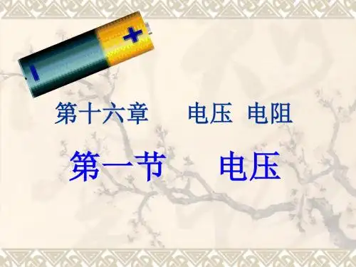 16.1 电压课件(共34张PPT)