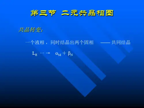 共晶相图(东南大学材料科学基础)
