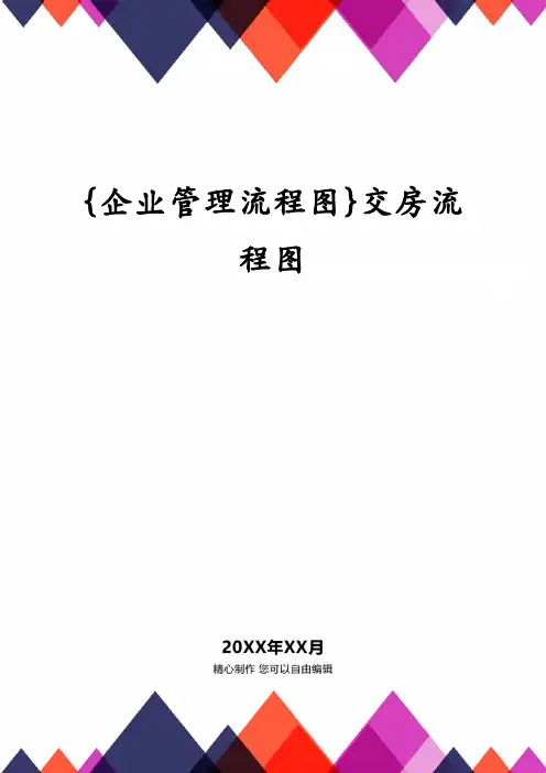 {企业管理流程图}交房流程图