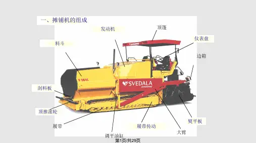 摊铺机的工作原理PPT课件