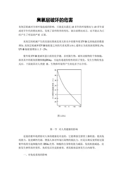 臭氧层破坏的危害
