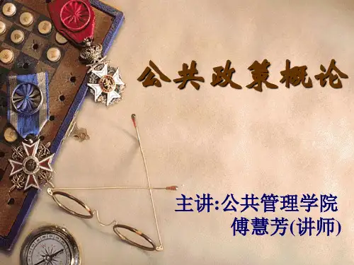 公共政策第三章渐进模型(课堂PPT)