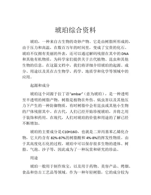 琥珀综合资料