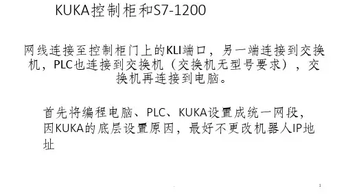 KUKA机器人与S7-1200Profinet通讯