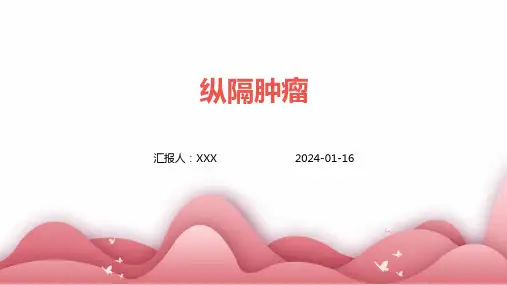 纵隔肿瘤疾病PPT演示课件