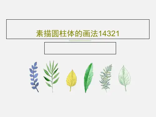 素描圆柱体的画法1432117页PPT