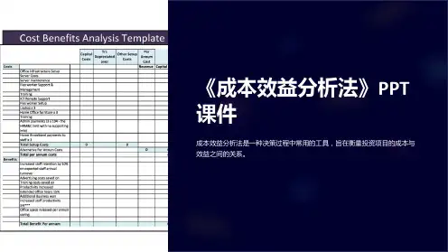 《成本效益分析法》课件