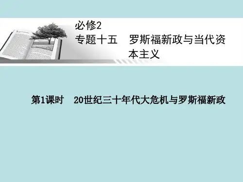 2013年高三一轮复习历史课件：20世纪三十年代大危机与罗斯福新政人民版必修2