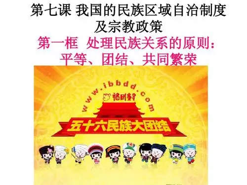 3.7.1处理民族关系的原则