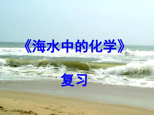 初中化学_《海水中的化学》复习课教学课件设计