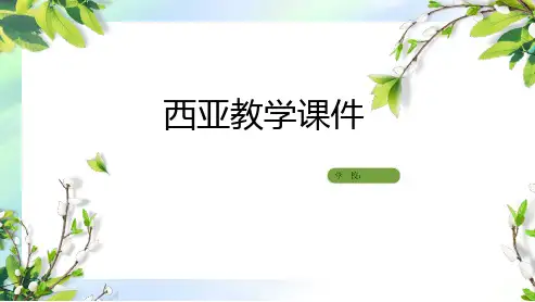 高中区域地理西亚课件