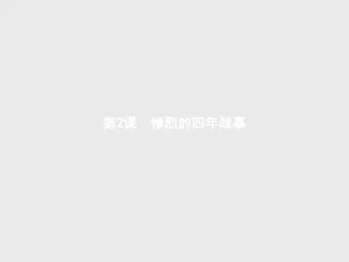【创新课堂】高二历史岳麓版选修3课件第2课 惨烈的四年战事