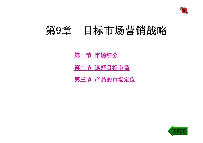 目标市场营销战略