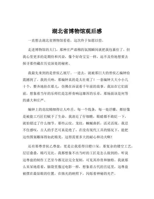 湖北省博物馆观后感