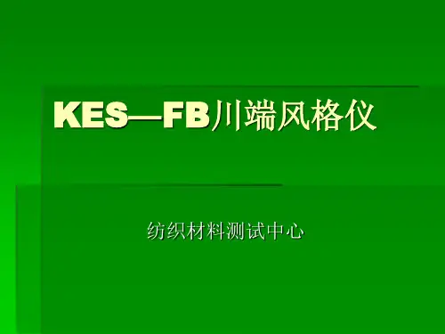 实验13.KES织物风格评价