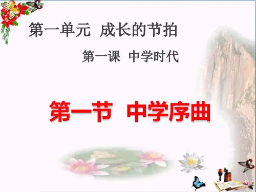 中学序曲ppt优秀课件22 人教版(智能版推荐)