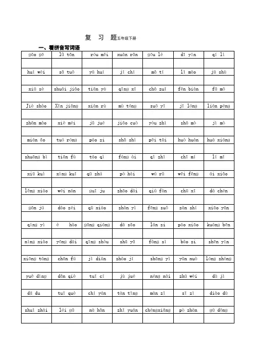 多音字、近反义词
