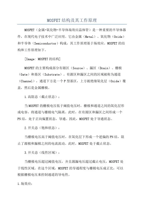 MOSFET结构及其工作原理