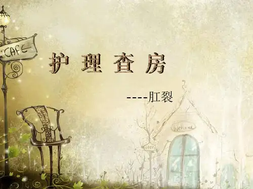 肛裂护理查房ppt课件