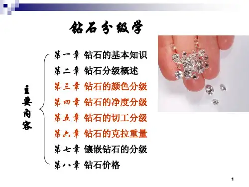 钻石分级学  讲座培训课件PPT