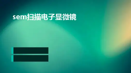 SEM扫描电子显微镜PPT
