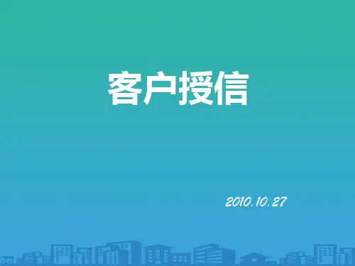 客户信用风险分析与授信额度(ppt 29页)