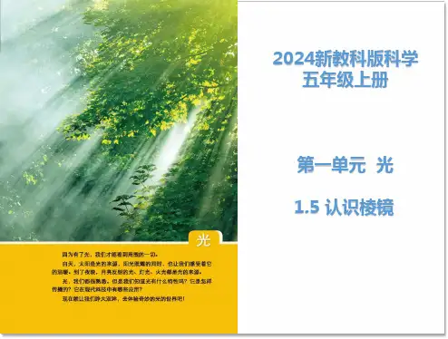 科学五年级上册1.5.认识棱镜9