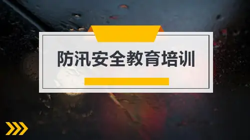 【课件】防洪防汛安全教育(29页)