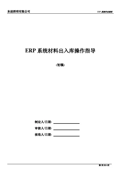 ERP规范指导