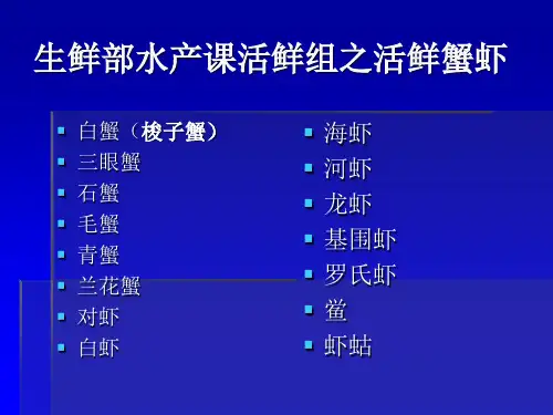 活鲜蟹虾.ppt