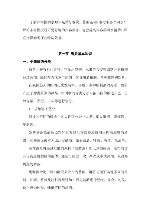 酒水知识