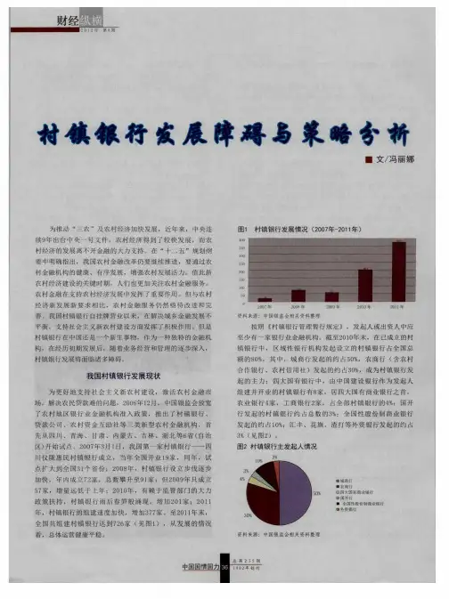 村镇银行发展障碍与策略分析