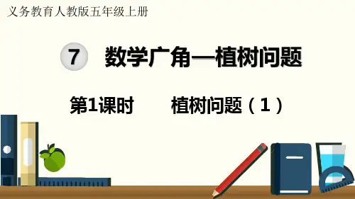 人教版小学数学五年级上册第七单元《数学广角——植树问题》教学课件