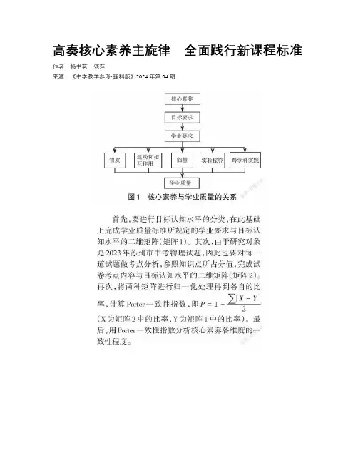 高奏核心素养主旋律　全面践行新课程标准