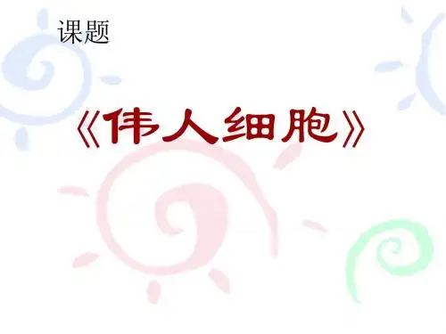 初中语文《伟人细胞》(共17张)ppt21