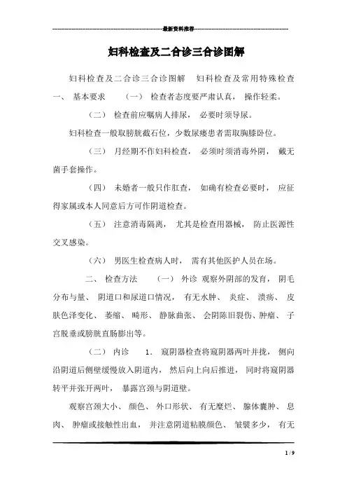 妇科检查及二合诊三合诊图解_1