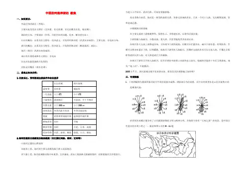 中国的河流和湖泊 教案