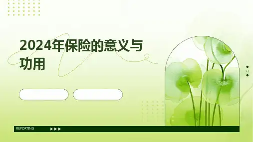 2024年保险的意义与功用