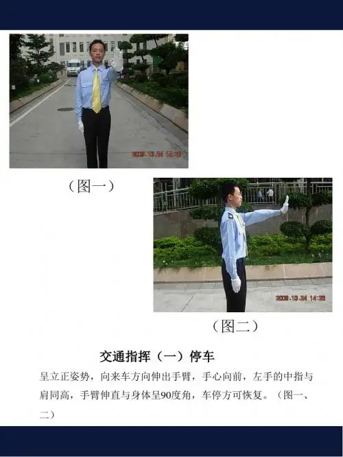 保安交通指挥手势
