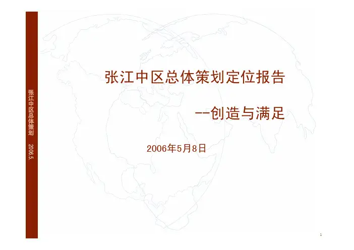 上海张江高科技园中区总体策划定位报告_173页