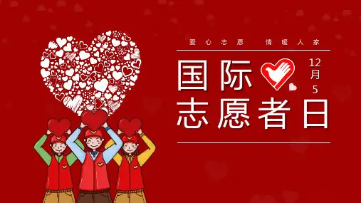 国际志愿者日PPT