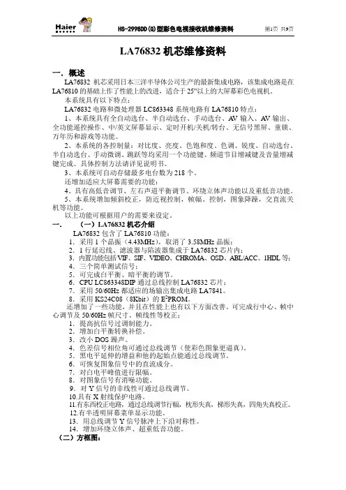 LA76832技术资料(第五章)