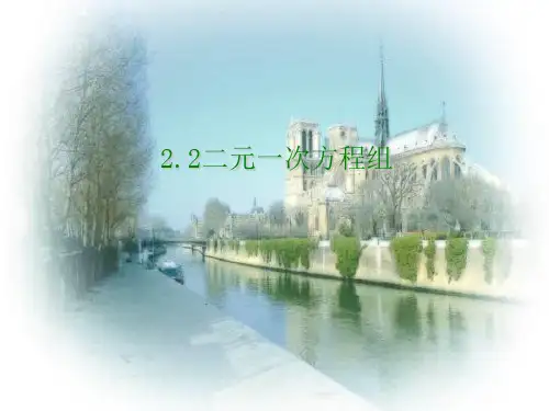 【最新】浙教版七年级数学下册第二章《二元一次方程组1》公开课课件.ppt