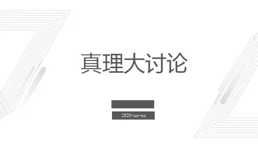 真理大讨论