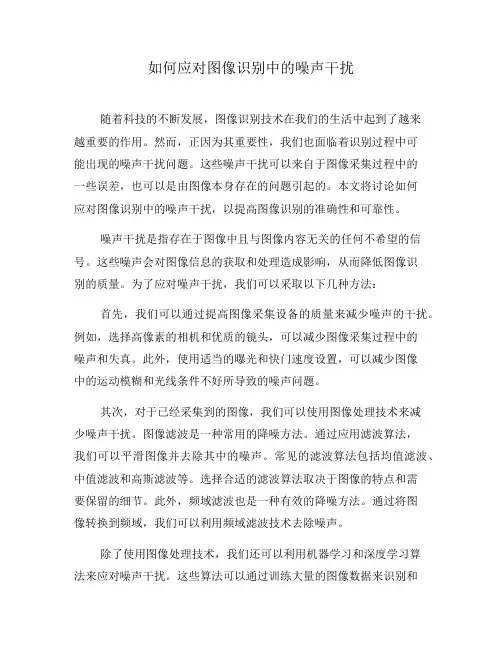 如何应对图像识别中的噪声干扰(七)