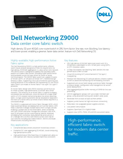 德尔网络Z9000产品说明说明书