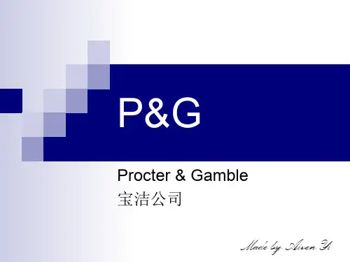 宝洁公司英文简介